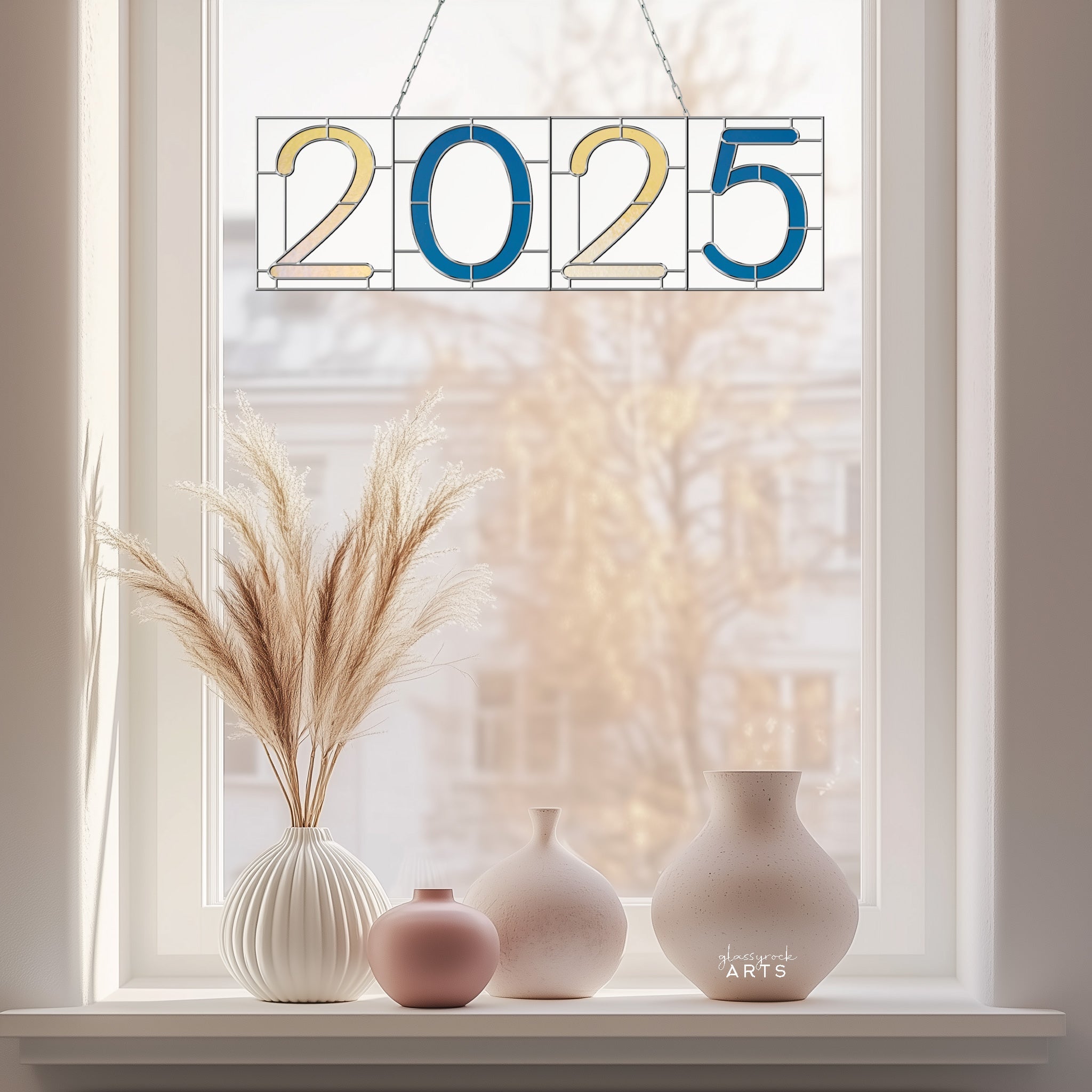 Stained Glass Numbers Pattern Pack