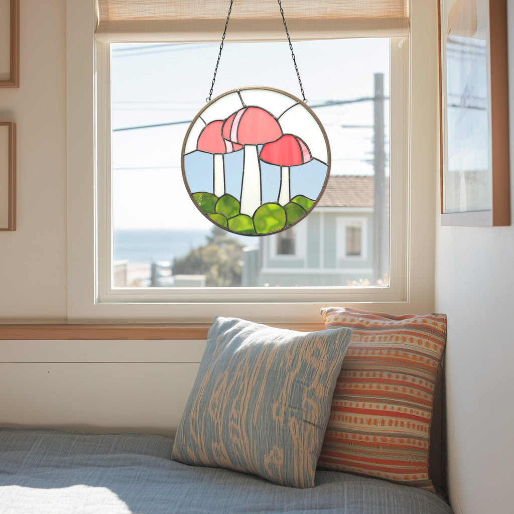 Mushroom Stained Glass Pattern