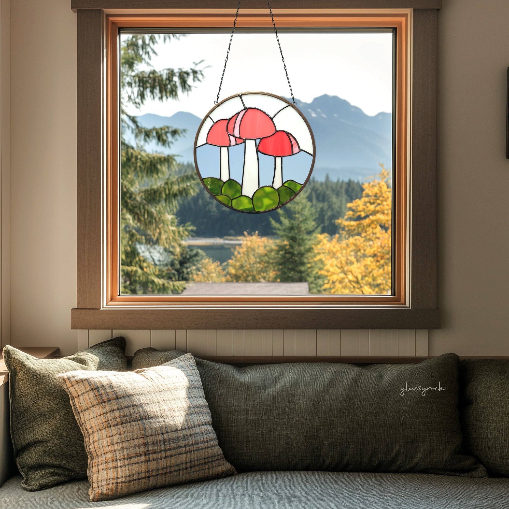 Mushroom Stained Glass Pattern