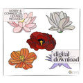 Large Flowers Stained Glass Pattern Pack