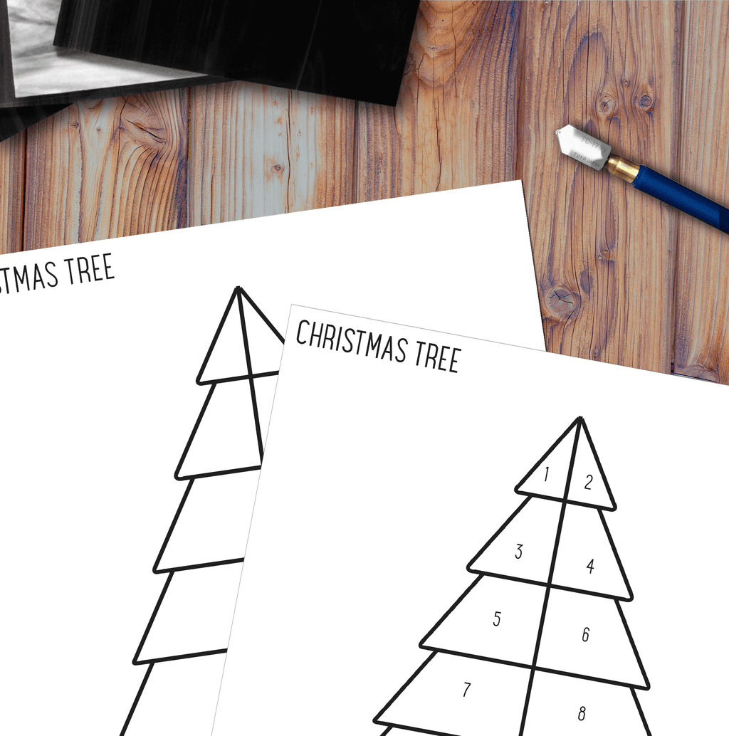 Beginner Christmas Tree Rainbow Stained Glass Pattern