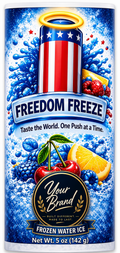 Your Brand Frozen Water Ice - Freedom Freeze 5oz