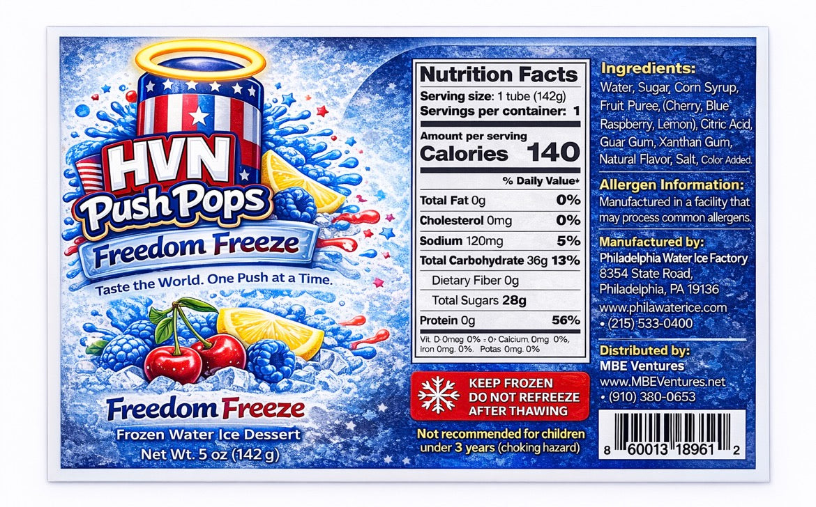 HVN Push Pops™️ - Freedom Freeze