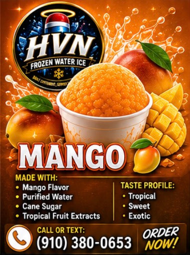 HVN Frozen Water Ice - Mango