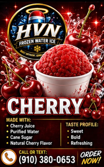 HVN Frozen Water Ice - Cherry