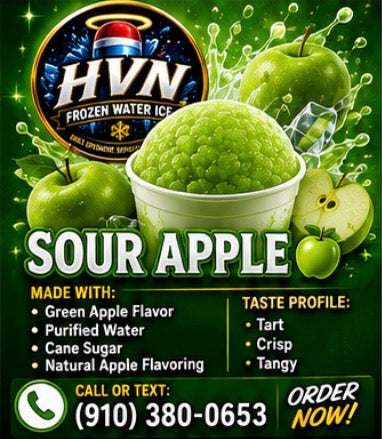 HVN Frozen Water Ice - Sour Apple