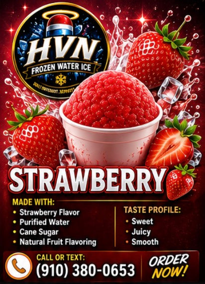 HVN Frozen Water Ice - Strawberry