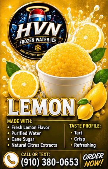 HVN Frozen Water Ice - Lemon