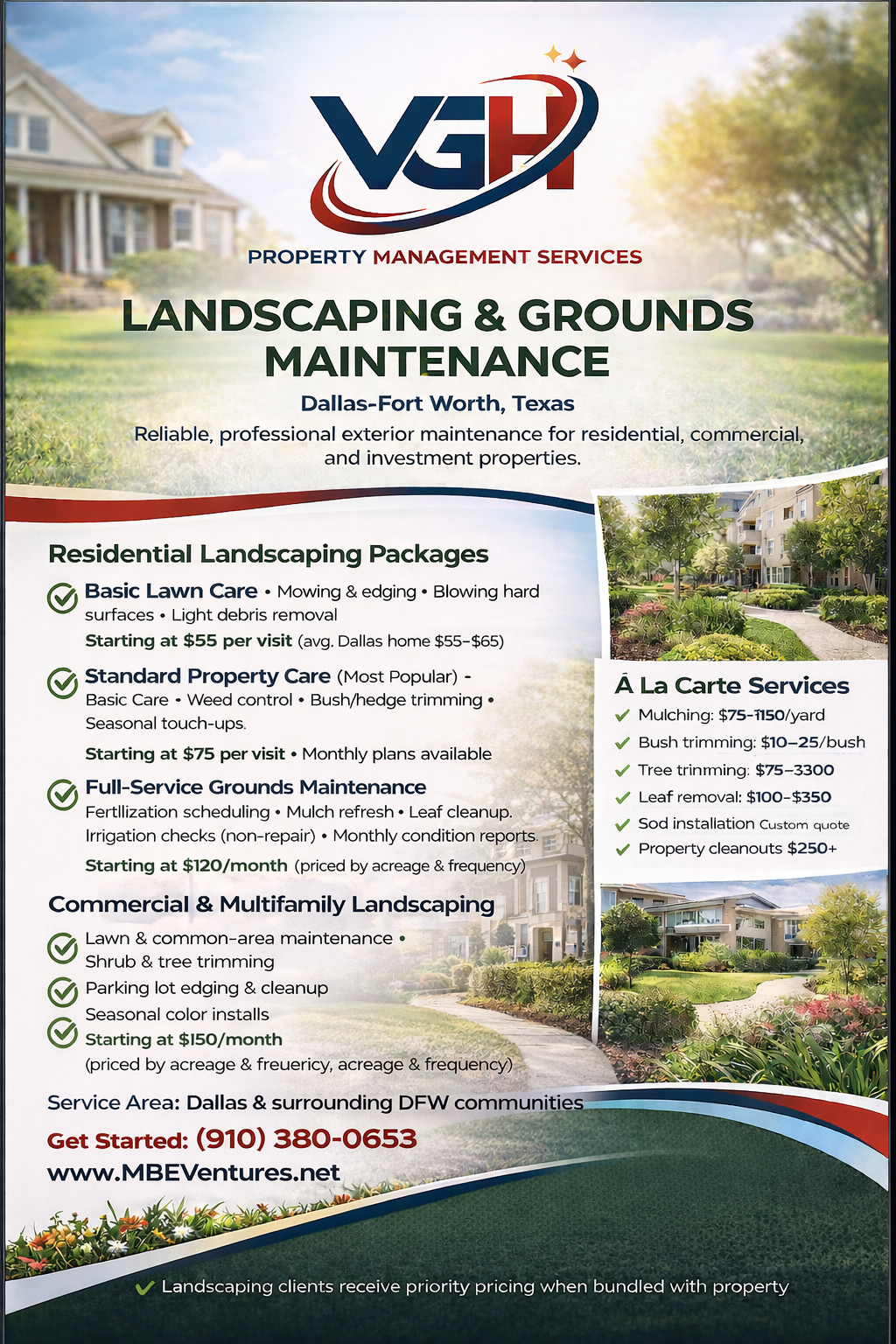 Landscaping & Grounds Maintenance – Residential & Commercial | DFW Consultations