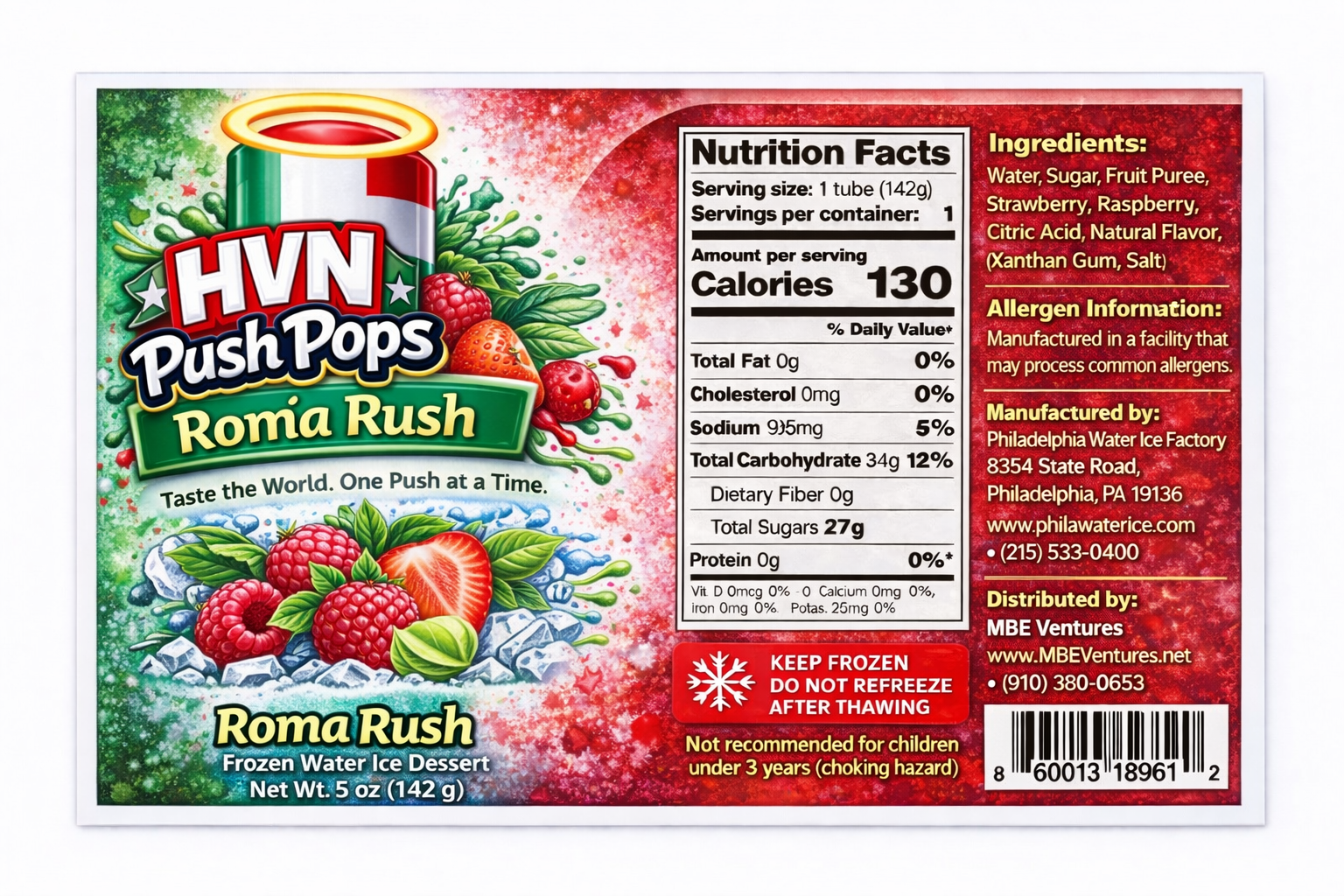 HVN Push Pop™️ - Roma Rush