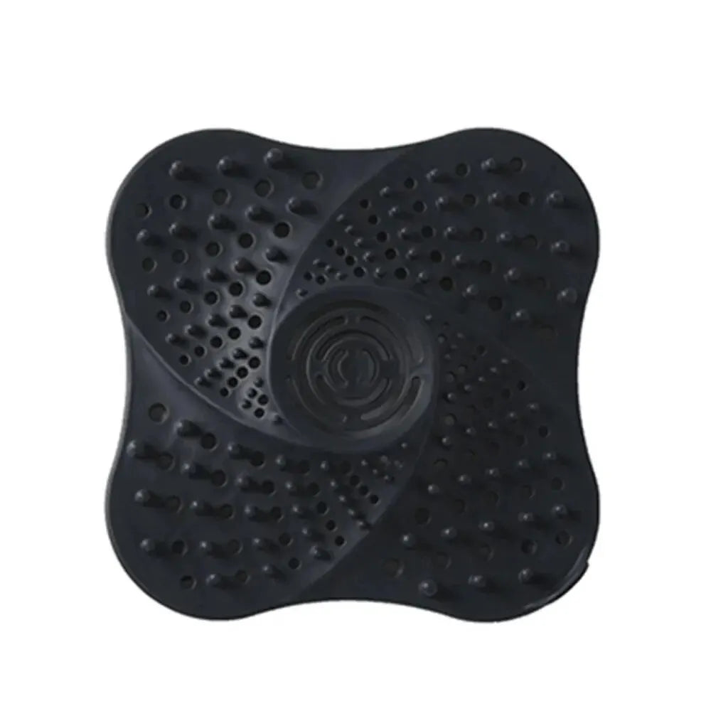 Anti-Clog Hair Catcher Drain Strainer Plug – TPR Shower & Sink Floor Cover (5.1×5.1×0.8 in / 13×13×2 cm)