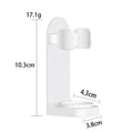 No-Drill Wall-Mounted Adhesive Toothbrush Holder – Space-Saving Toothbrush Organizer with Drain, Fits Electric Toothbrushes