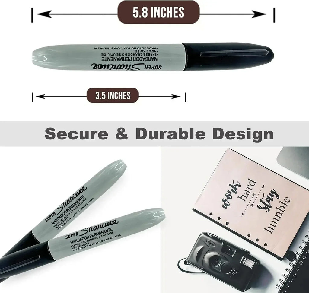 Hidden Compartment Marker Pen Diversion Safe, Discreet Storage for Cash & Jewelry — 14.5 × 1.5 × 1 cm (5.7 × 0.6 × 0.4 in)