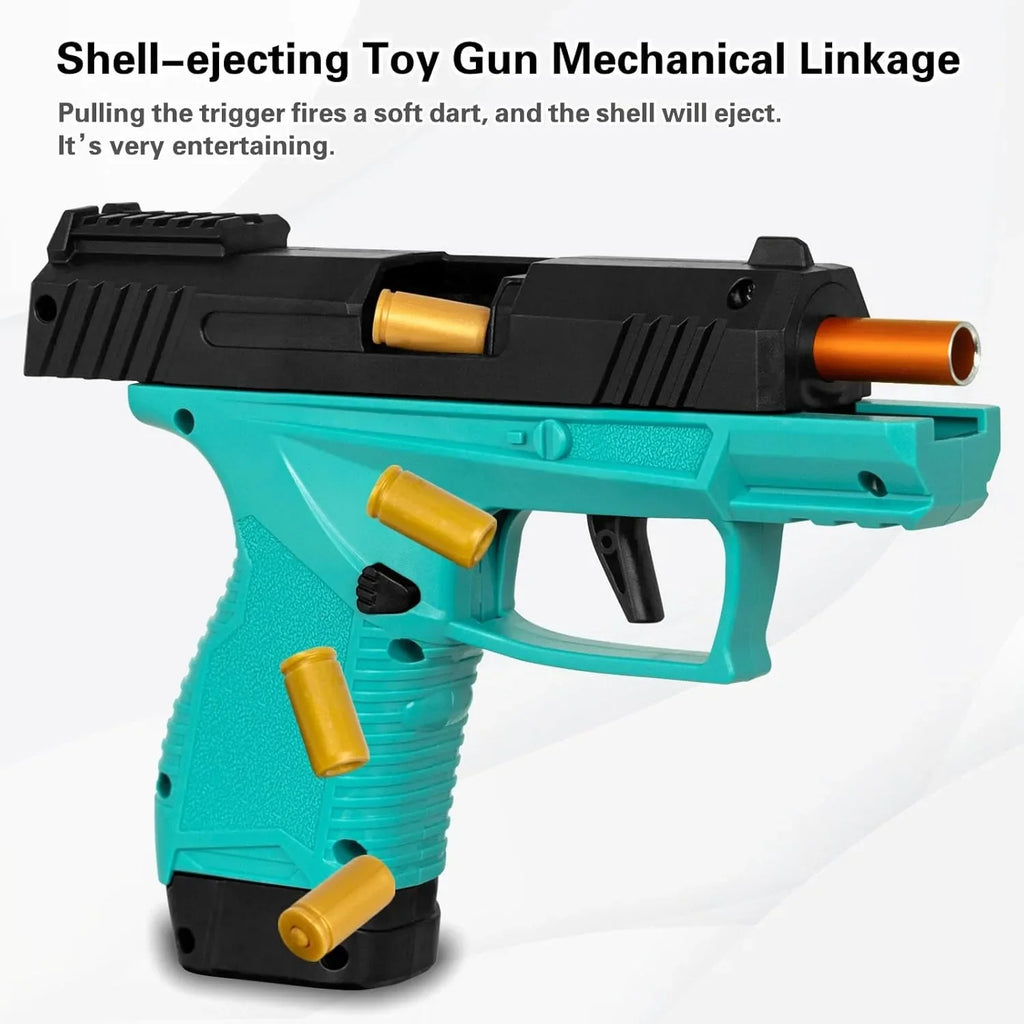 Mini Soft Dart Pistol Toy Gun Airsoft-Style Outdoor Shooting Game — Ages 14+ Gift for Teens & Adults