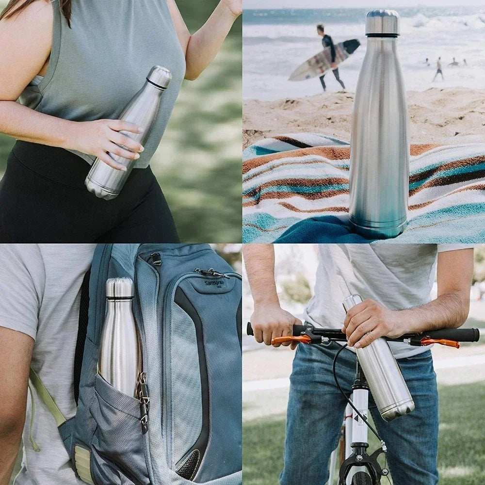 750ml (25.4 oz) Diversion Water Bottle with Hidden Stash — Pill Organizer & Money Compartment, Portable Can Safe with Key Ring