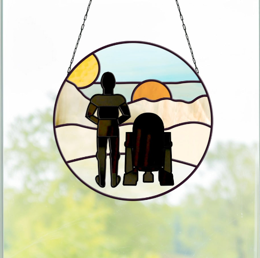 Tatooine Landscape Stained Glass Pattern