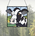 Holstein Cow Stained Glass Pattern