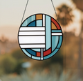 Round Art Deco Stained Glass Pattern
