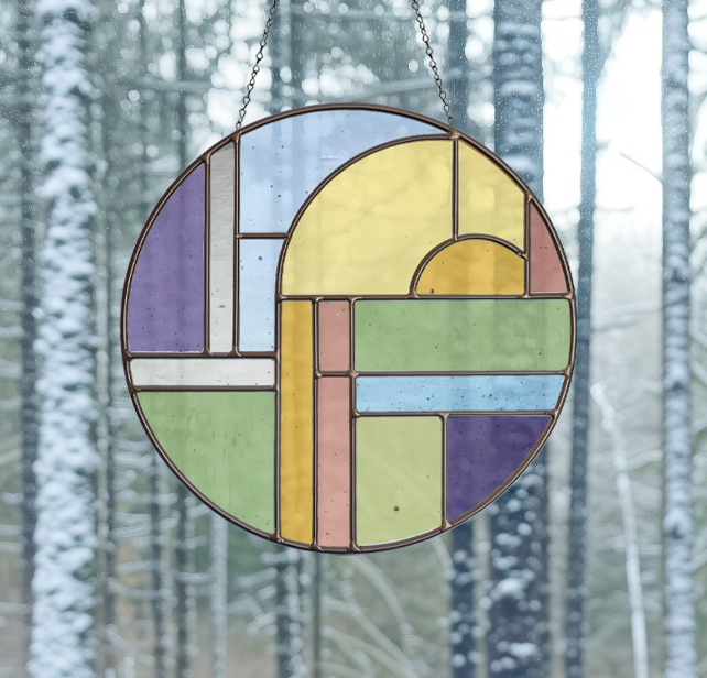 Groovy Round Stained Glass Pattern