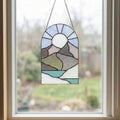 Boho Landscape Stained Glass Pattern