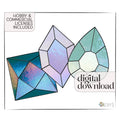 Gem Stems Beginner Stained Glass Pattern Pack of 3
