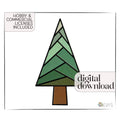 Christmas Tree Stained Glass Pattern (Basket)
