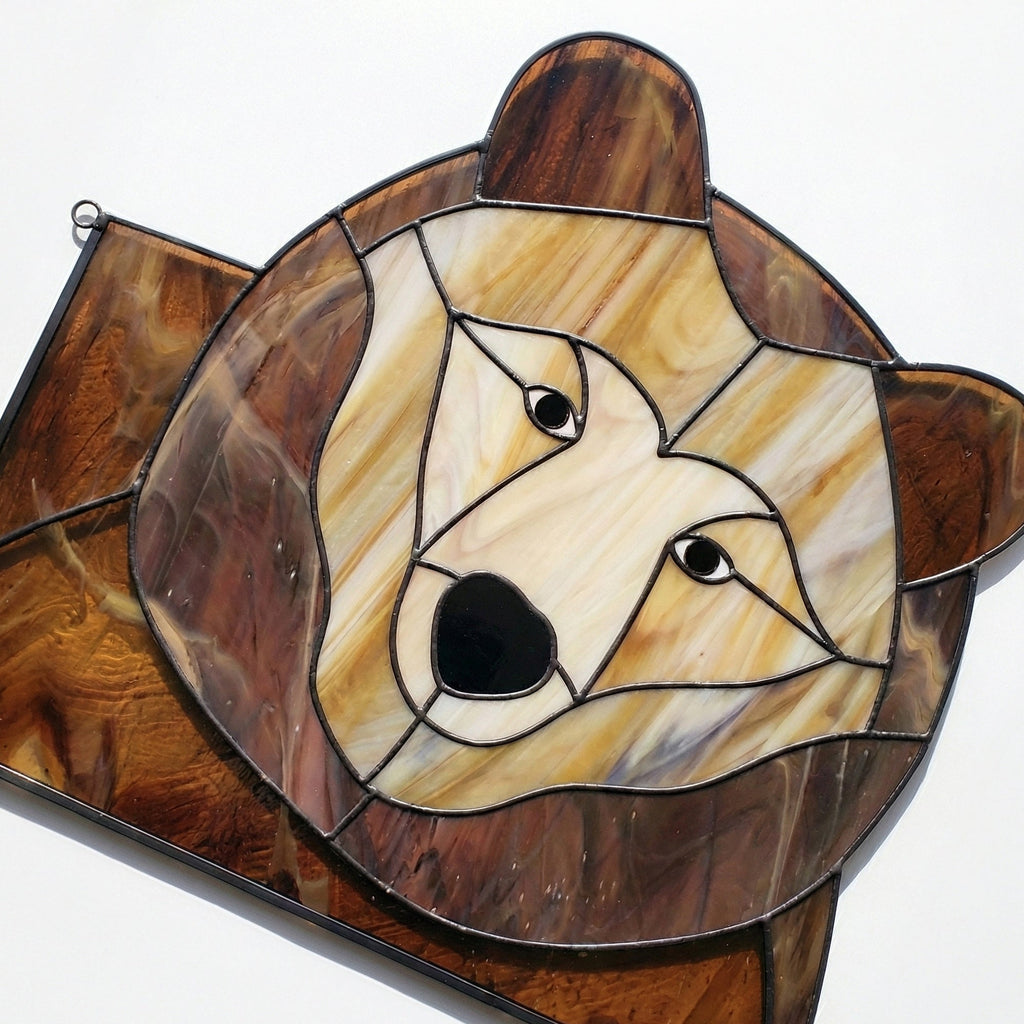 Big Bear Buddy Stained Glass Pattern