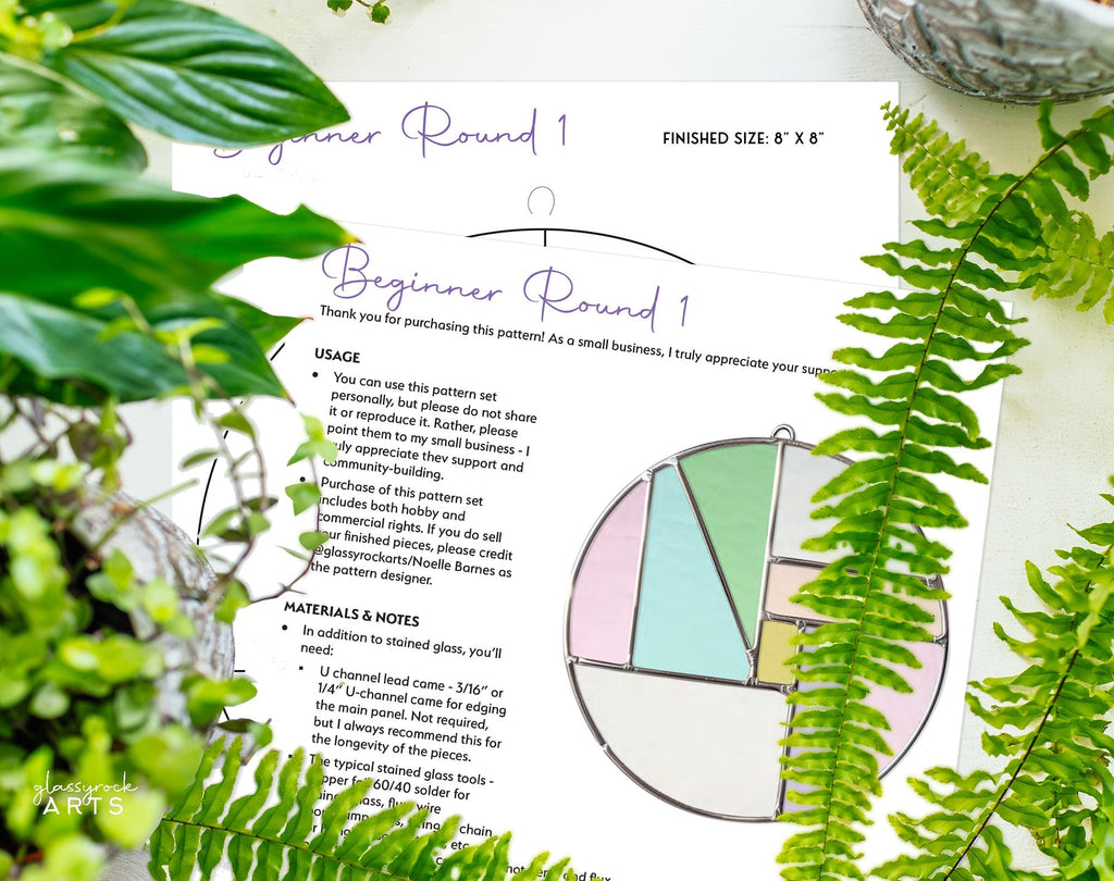 Round Beginner Stained Glass Pattern