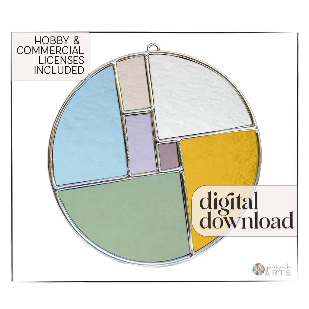 Round Stained Glass Pattern for Beginners