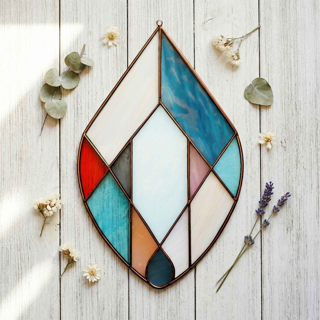 Beginner Teardrop Stained Glass Pattern