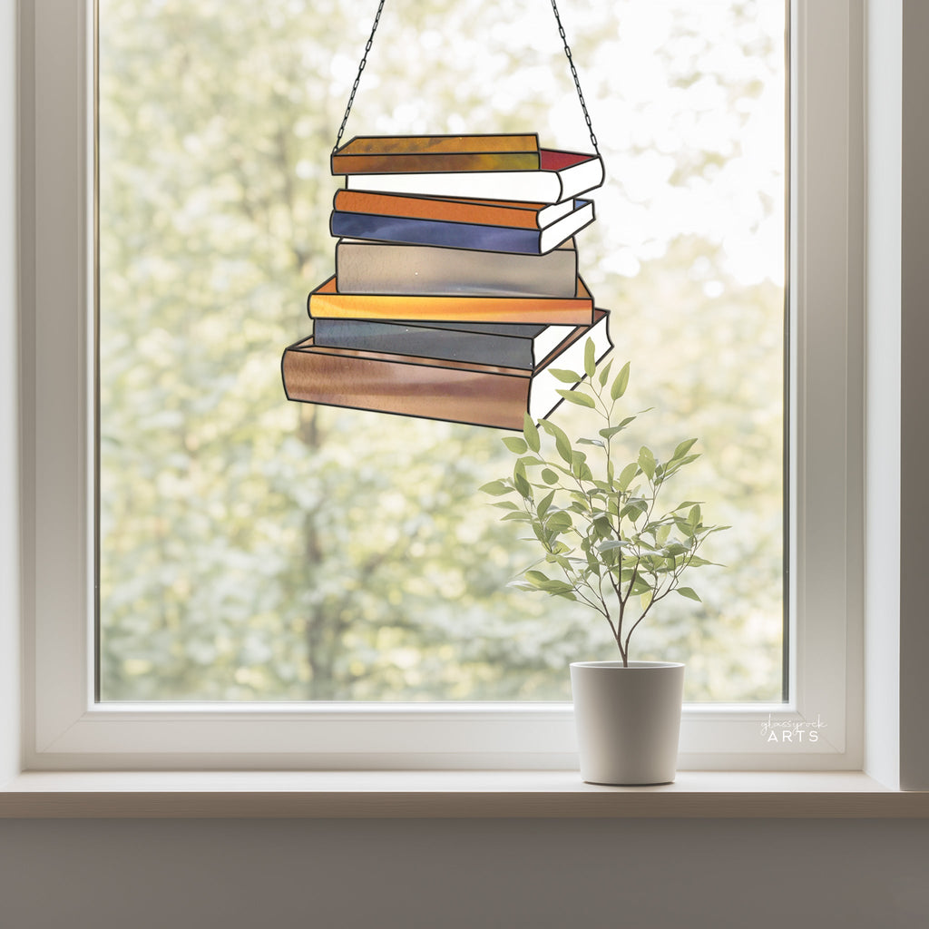 Books Stained Glass Pattern