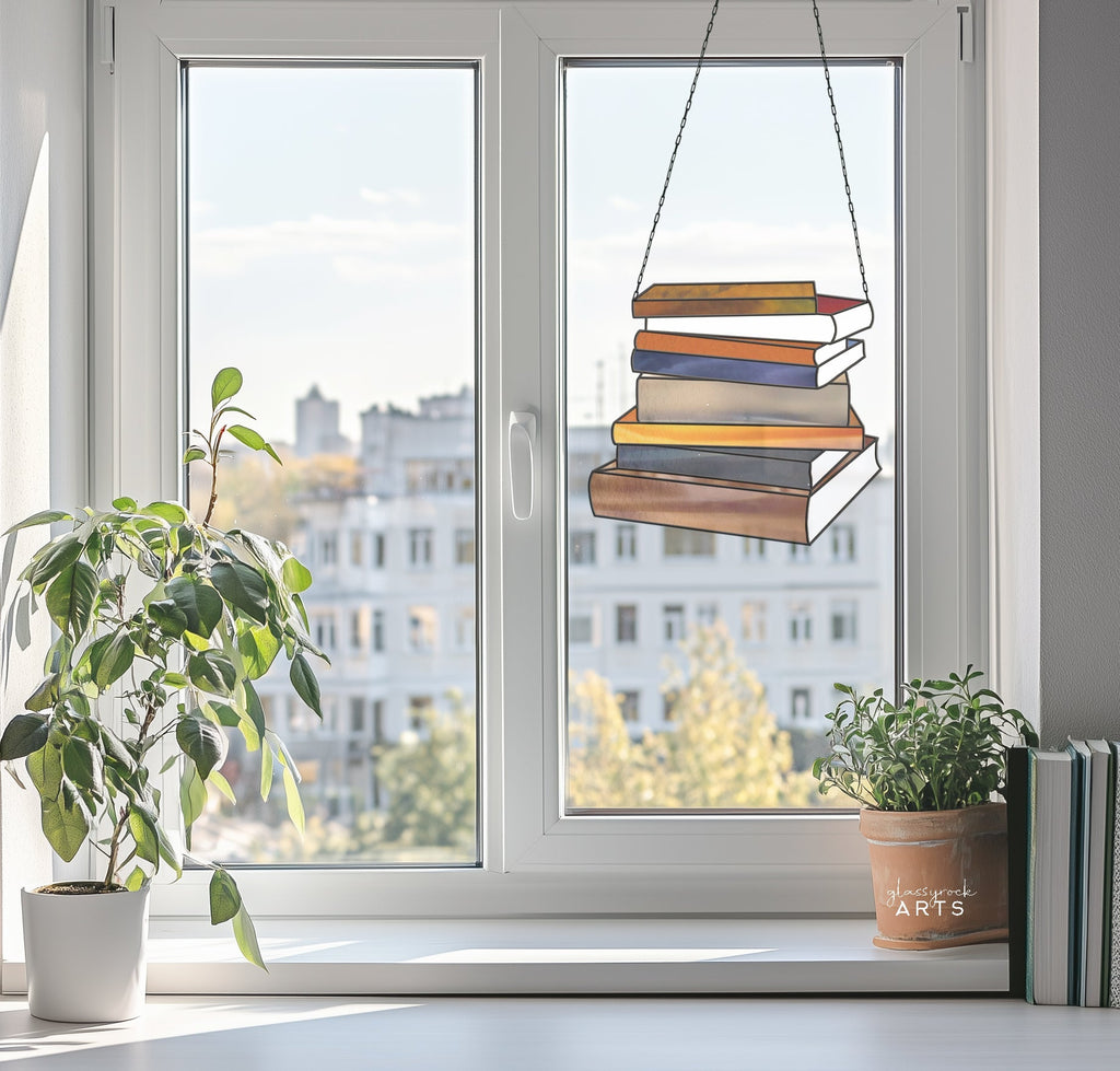 Books Stained Glass Pattern