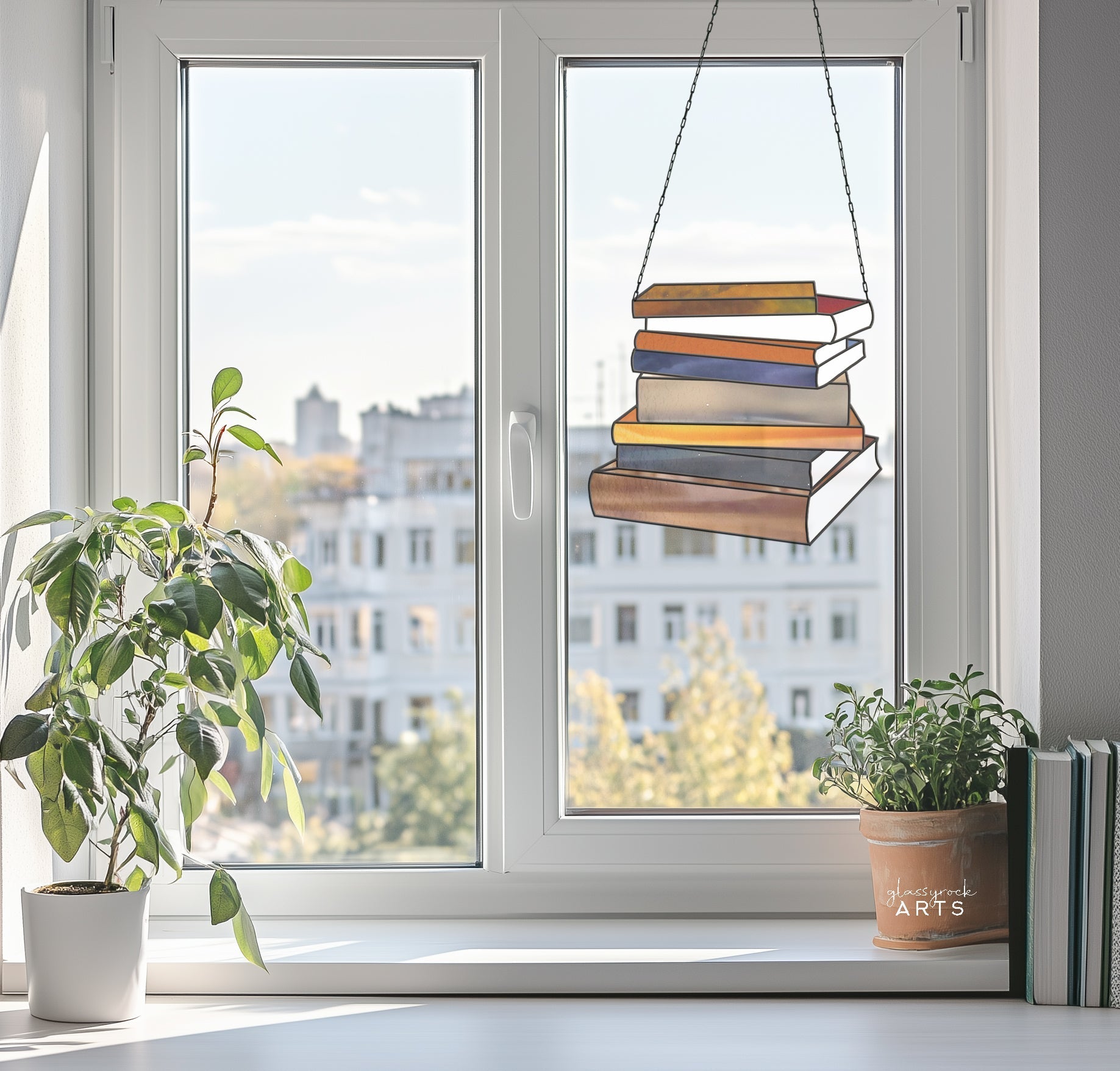 Books Stained Glass Pattern