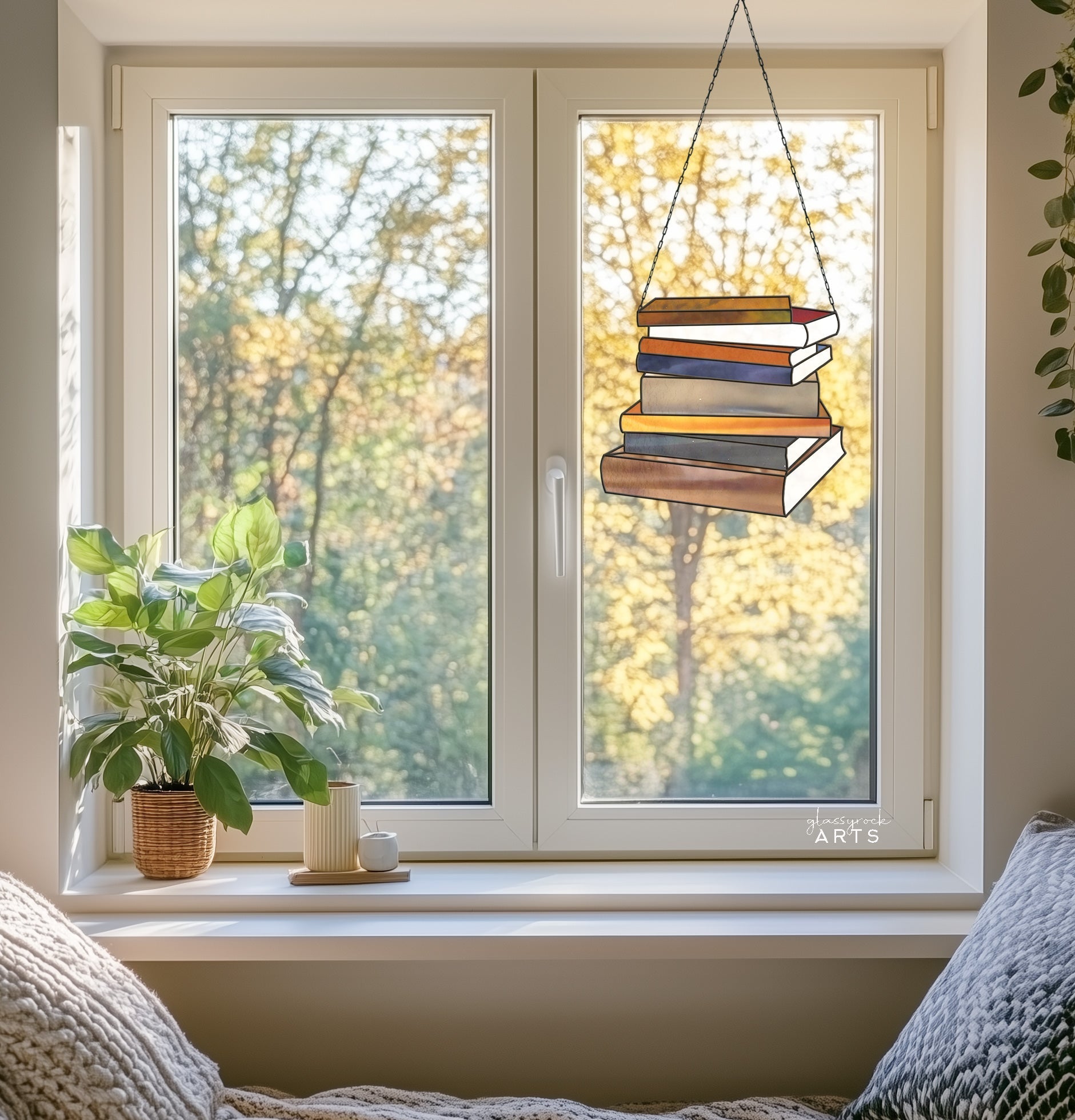 Books Stained Glass Pattern