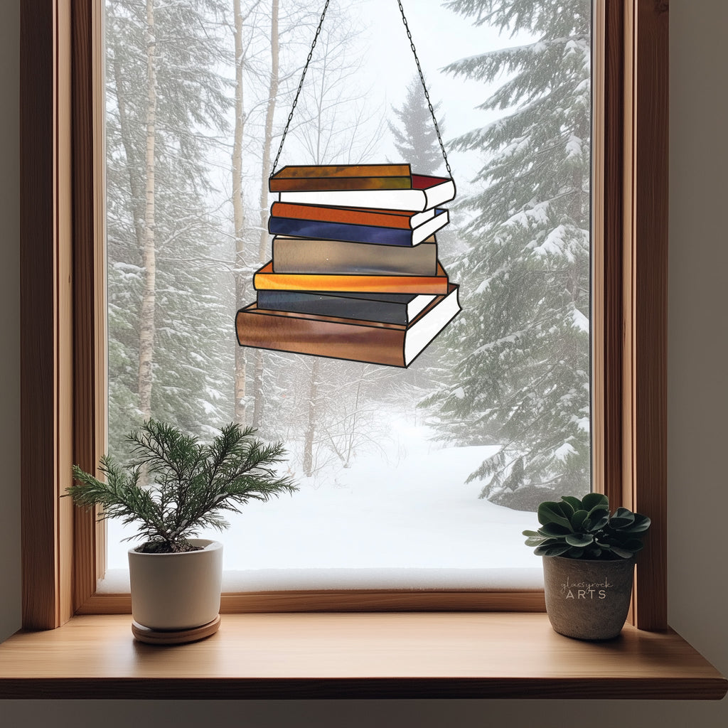 Books Stained Glass Pattern