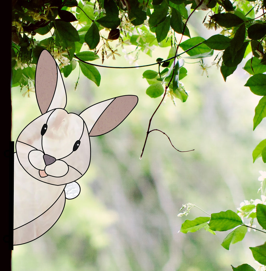 Rabbit Buddy Bunny Stained Glass Rabbit Pattern