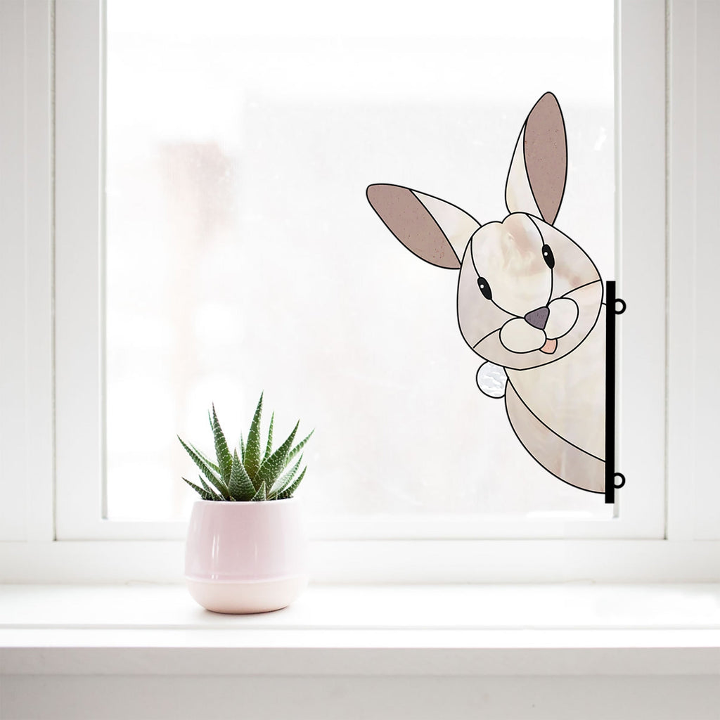 Rabbit Buddy Bunny Stained Glass Rabbit Pattern