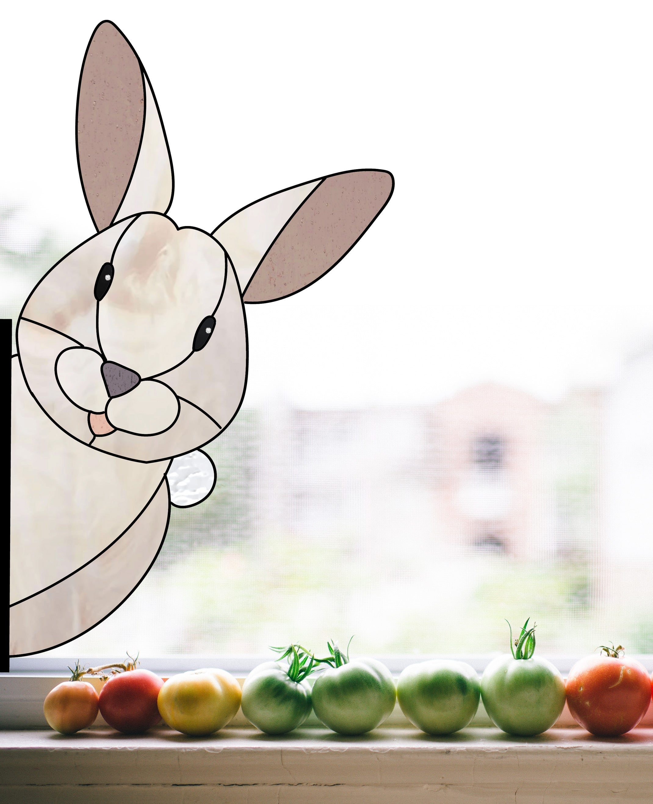 Rabbit Buddy Bunny Stained Glass Rabbit Pattern