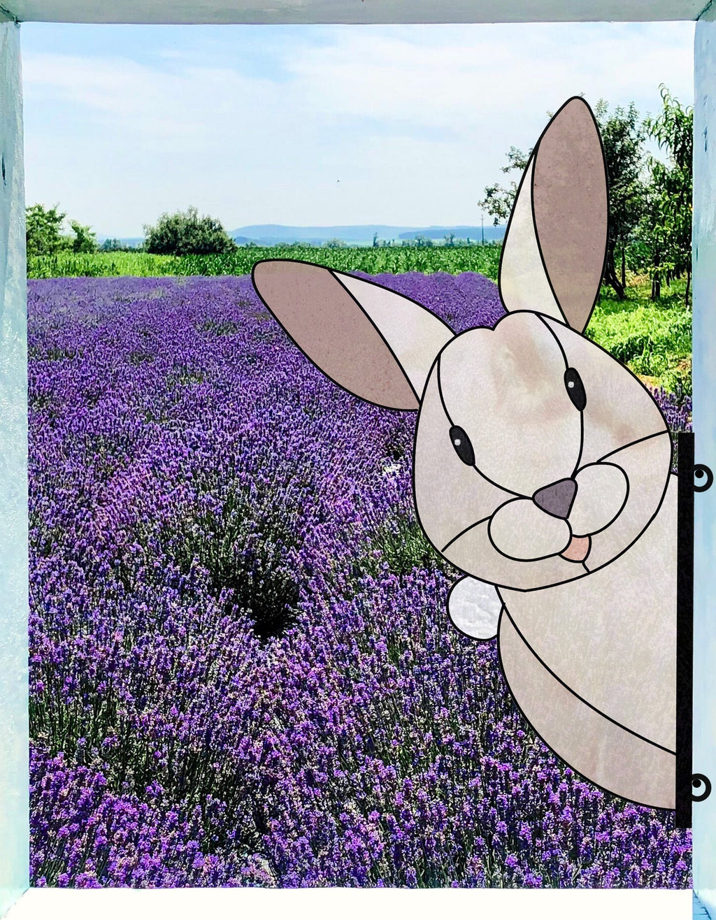 Rabbit Buddy Bunny Stained Glass Rabbit Pattern