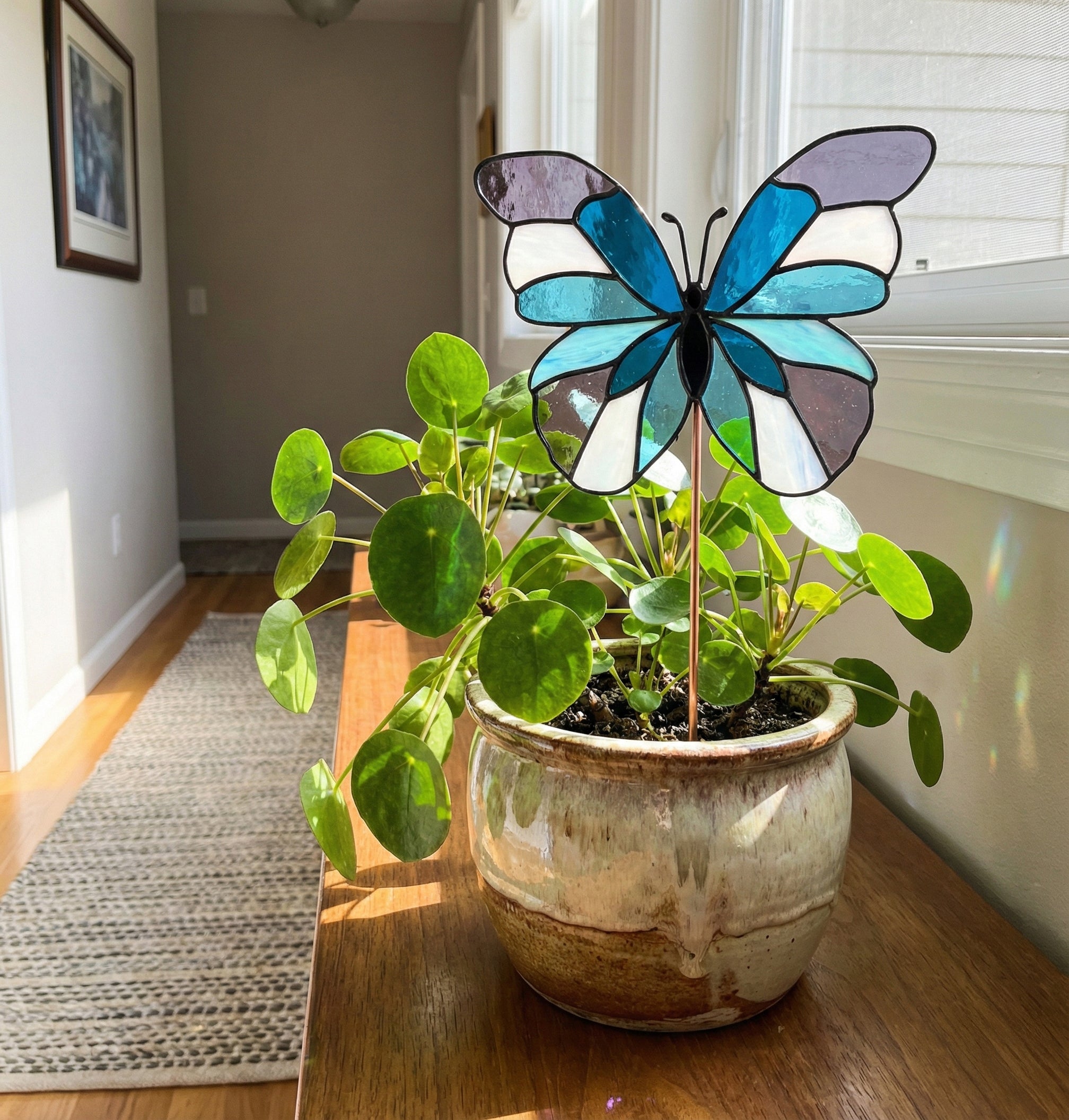 Butterfly Garden Stake Stained Glass Pattern