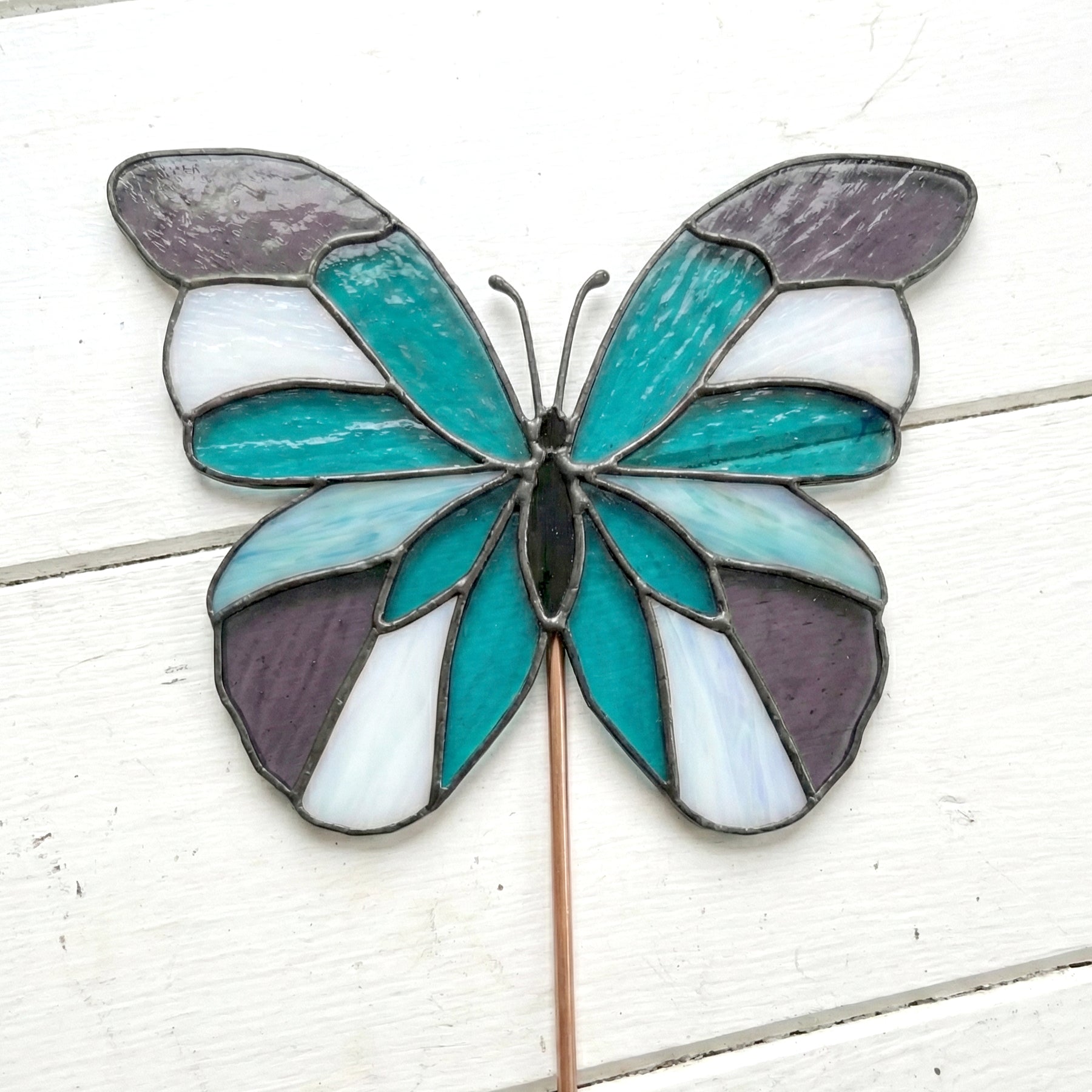 Butterfly Garden Stake Stained Glass Pattern