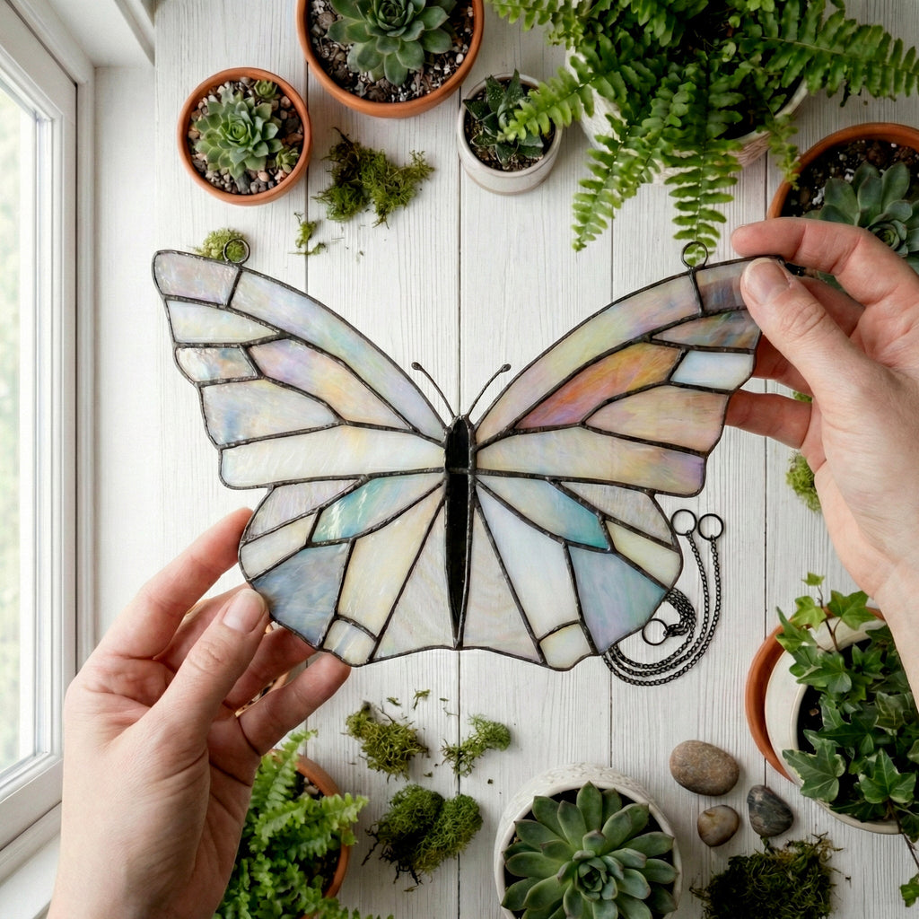 Stained Glass Butterfly Pattern