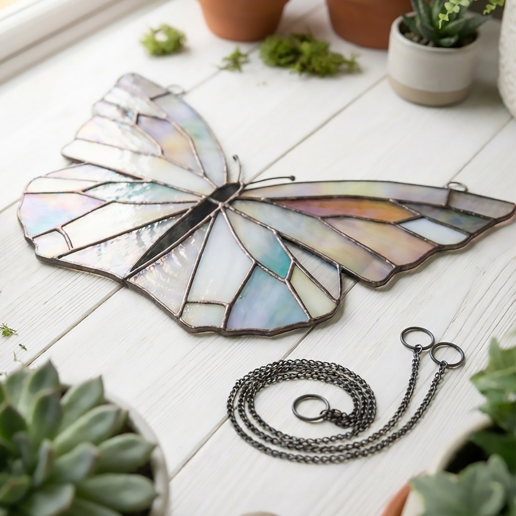Stained Glass Butterfly Pattern