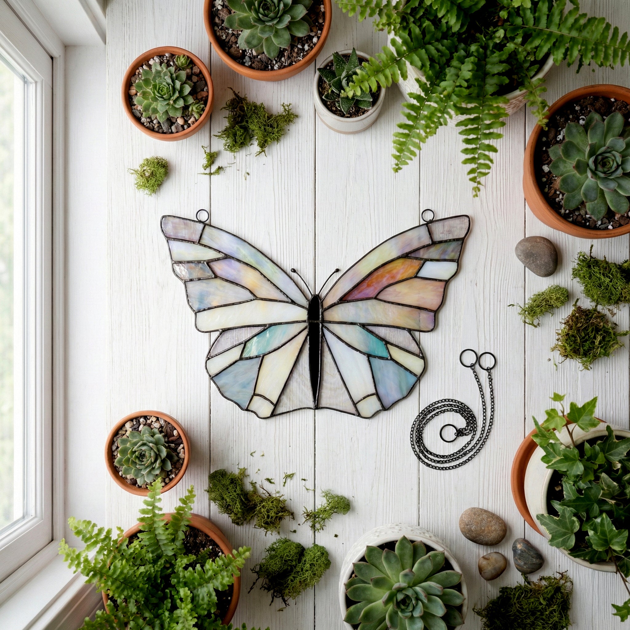 Stained Glass Butterfly Pattern