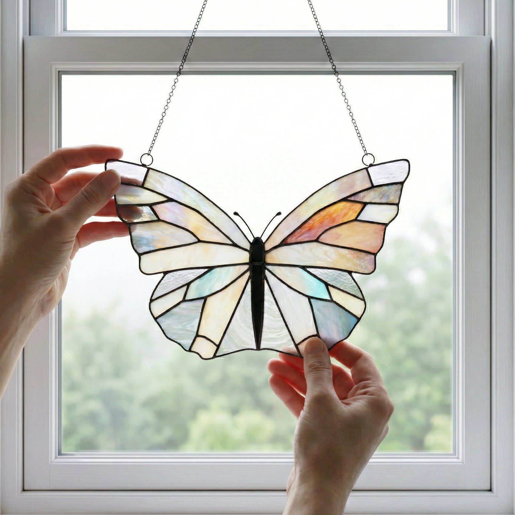 Stained Glass Butterfly Pattern