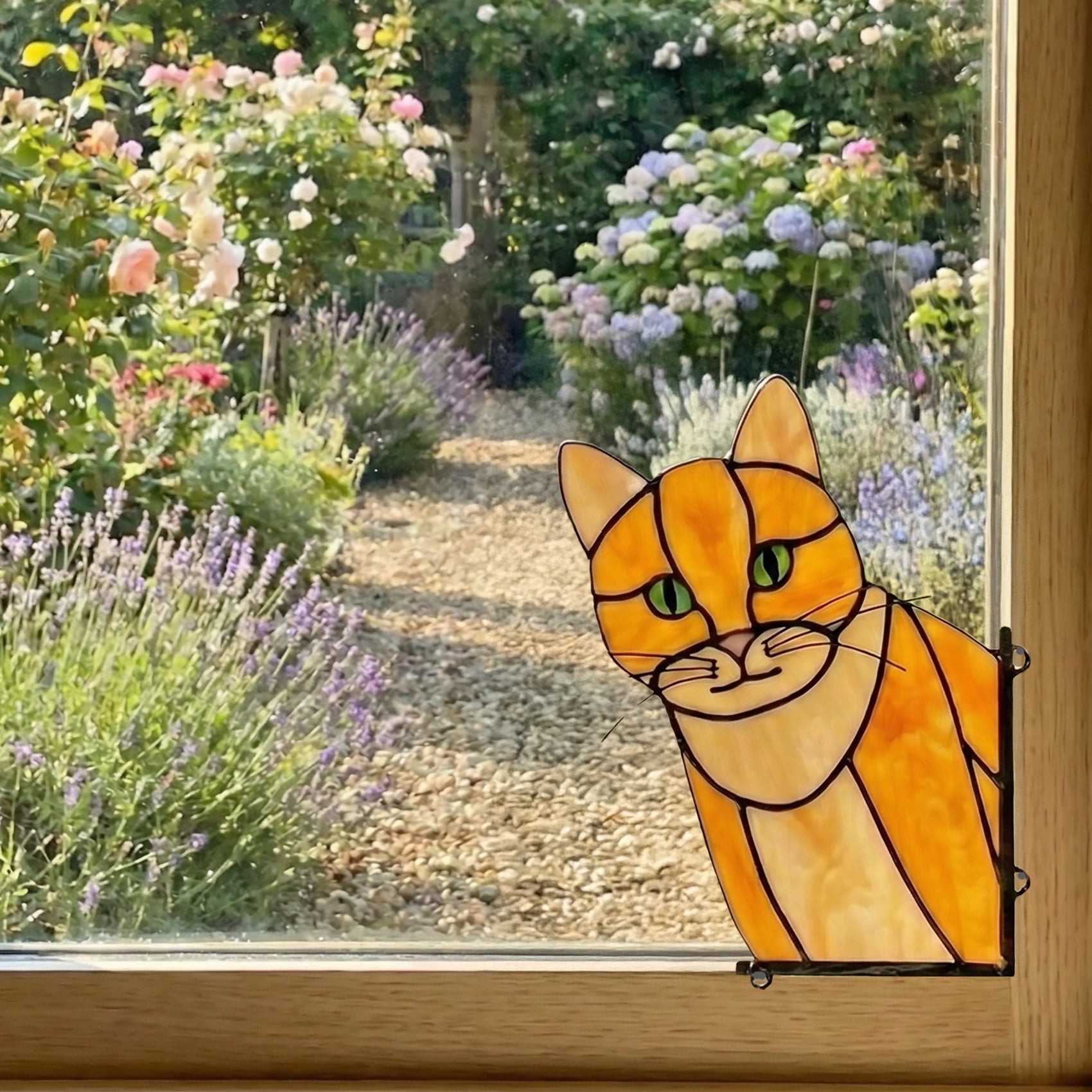 Cat Buddy Stained Glass Pattern
