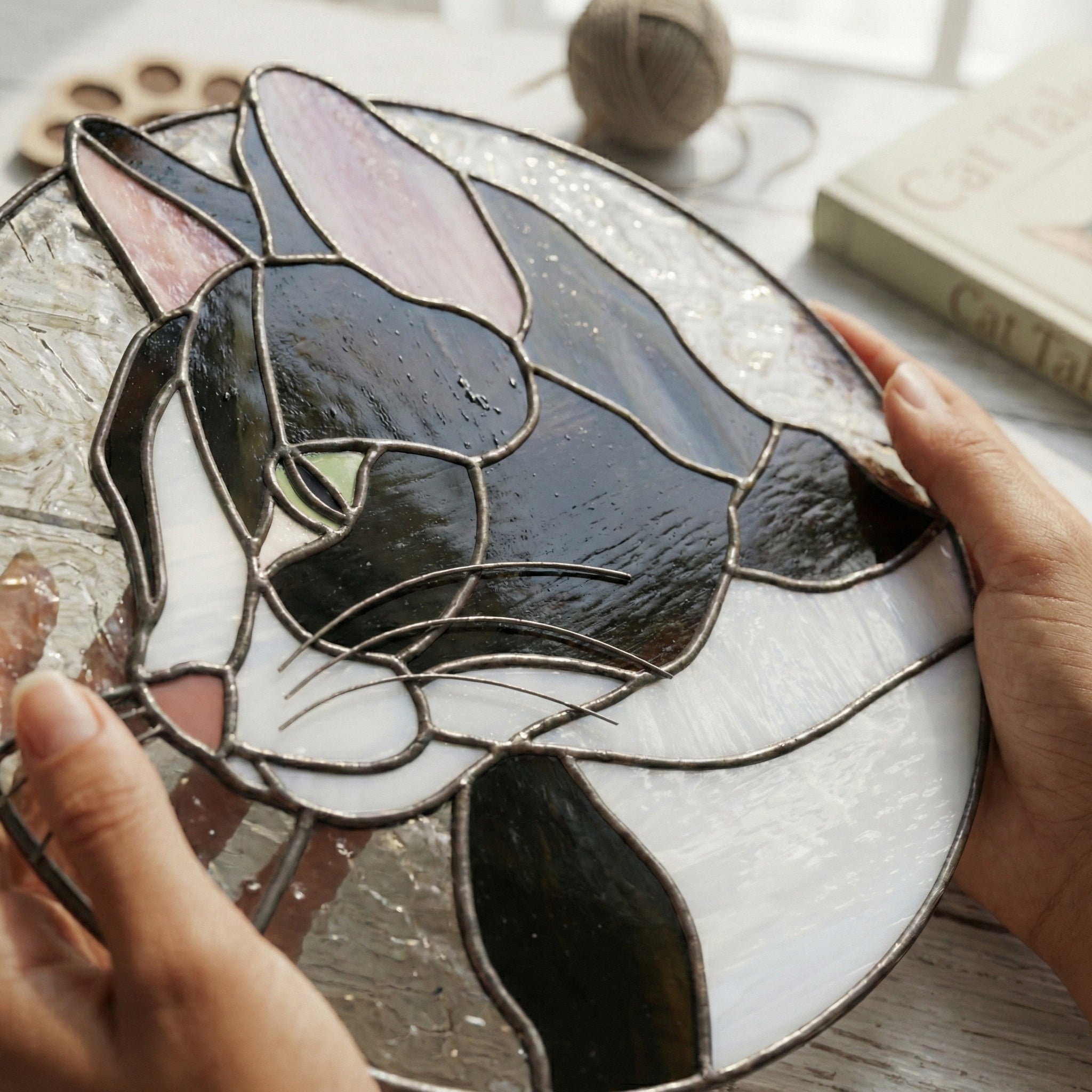 Cat Suncatcher Stained Glass Pattern