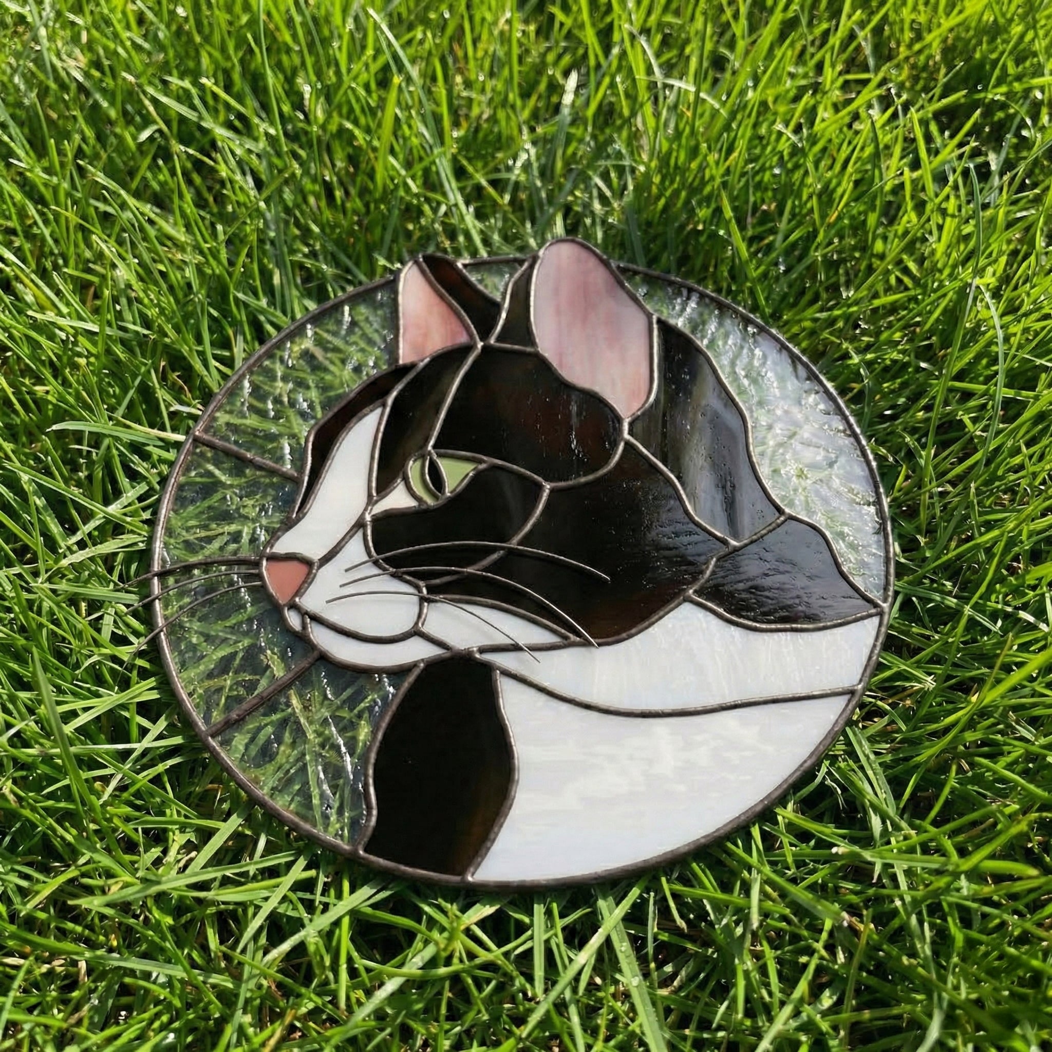 Cat Suncatcher Stained Glass Pattern
