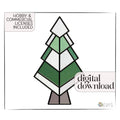 Christmas Tree Stained Glass Pattern (Diamond)