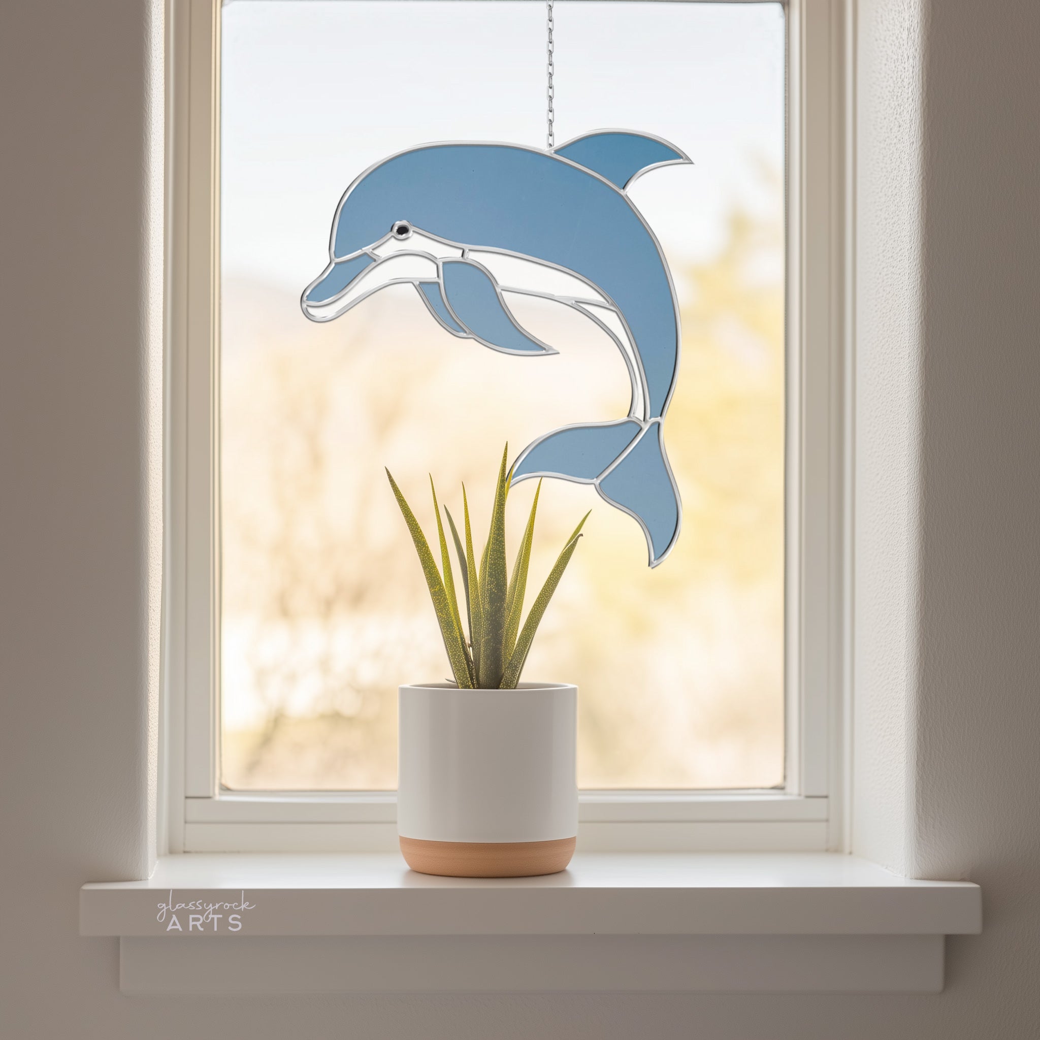 Dolphin Stained Glass Pattern